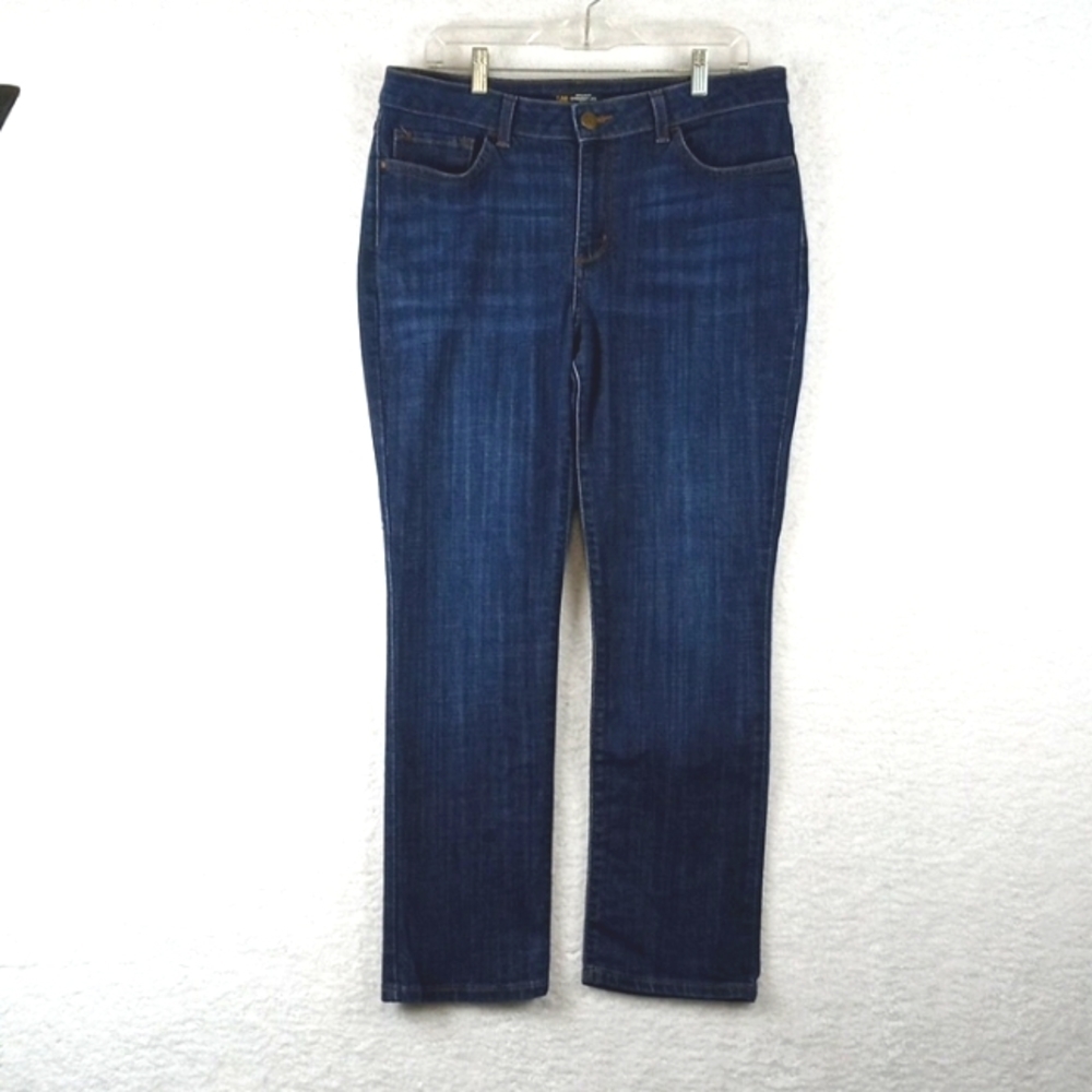 Lee Regular Str Leg Mid Rise Women Sz 14 Short